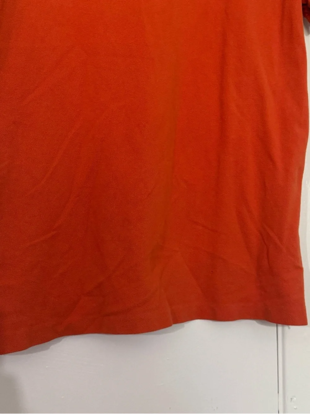 Polo Ralph Lauren Orange Polo Shirt Men’s Size Medium Green Pony Preppy Classic